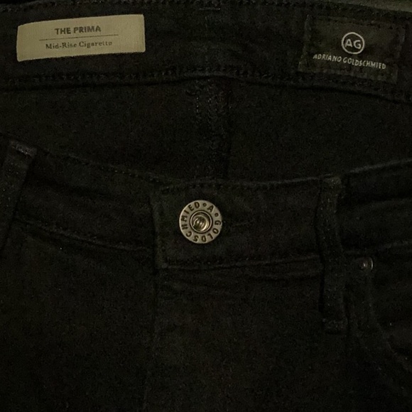 AG "prima" cigarette leg Black casual trendy fitted stretch 5 pocket jean 30 - Picture 4 of 5